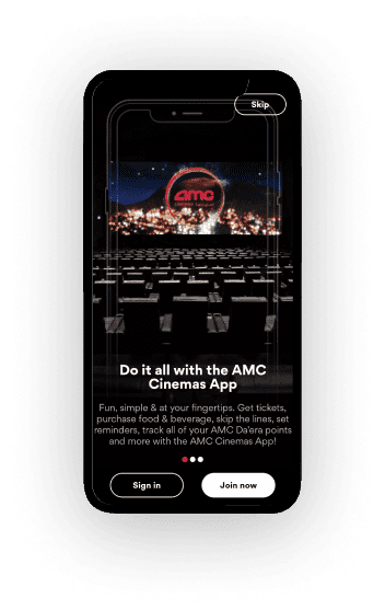 amc cinemas mobile app 5design