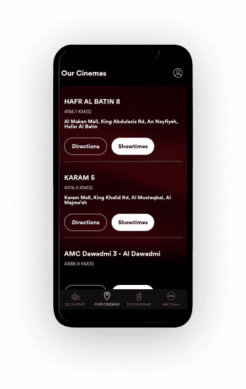 amc cinemas mobile app 7design