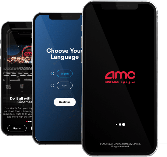 amc cinemas - mobile app design