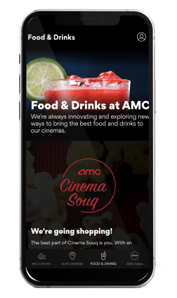 amc cinemas - mobile app3 design